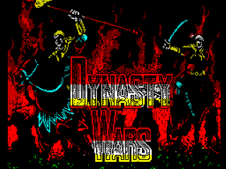 Dynasty Wars title screen for ZX Spectrum